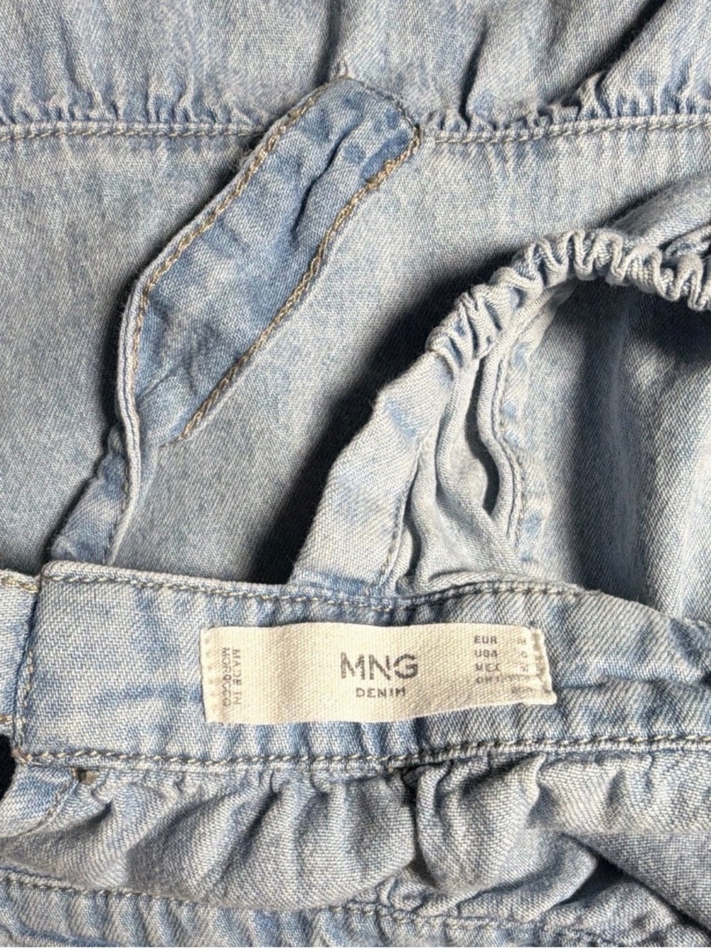 Mango Light Blue Relaxed Women’s Denim Dress